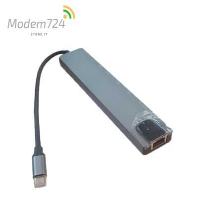 هاب تایپ سی 8 پورت USB C HUB