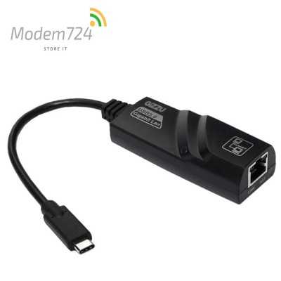 مبدل USB-C به Ethernet مدل AY25 10/100/1000 مبدل USB-C به Ethernet مدل AY25 10/100/1000